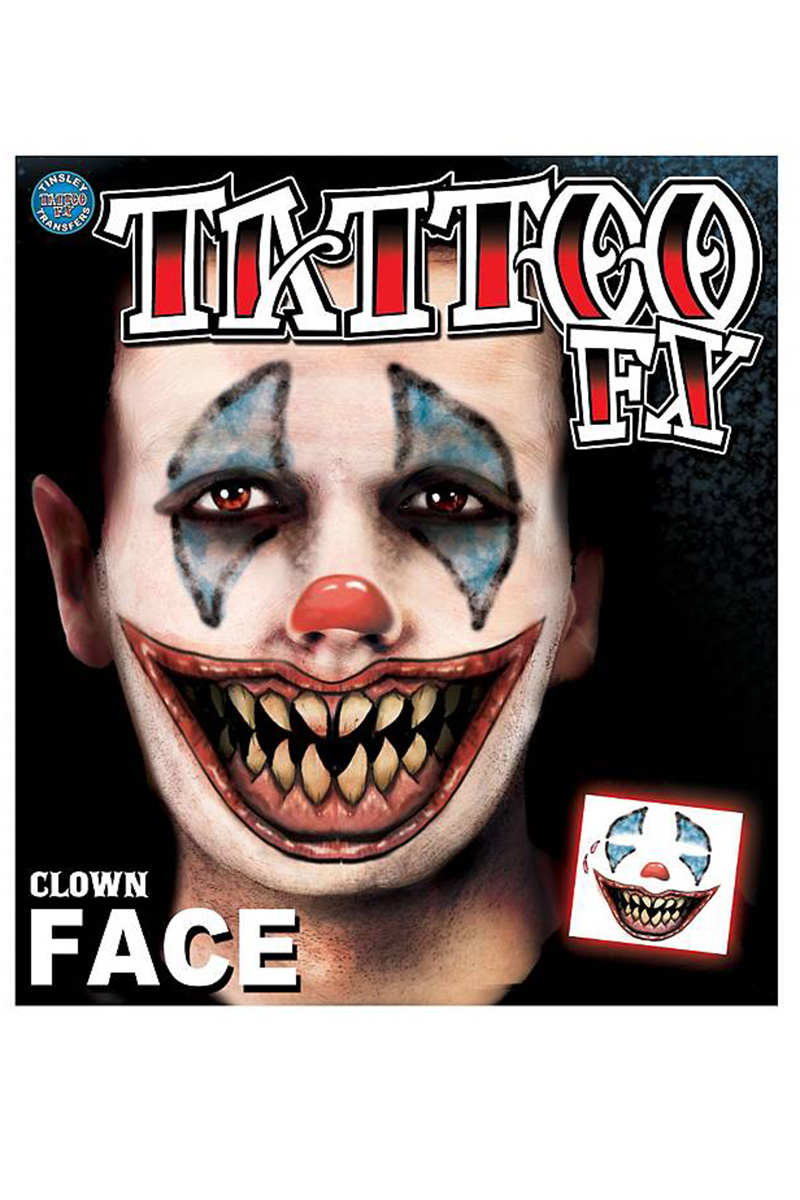 demon clown tattoos